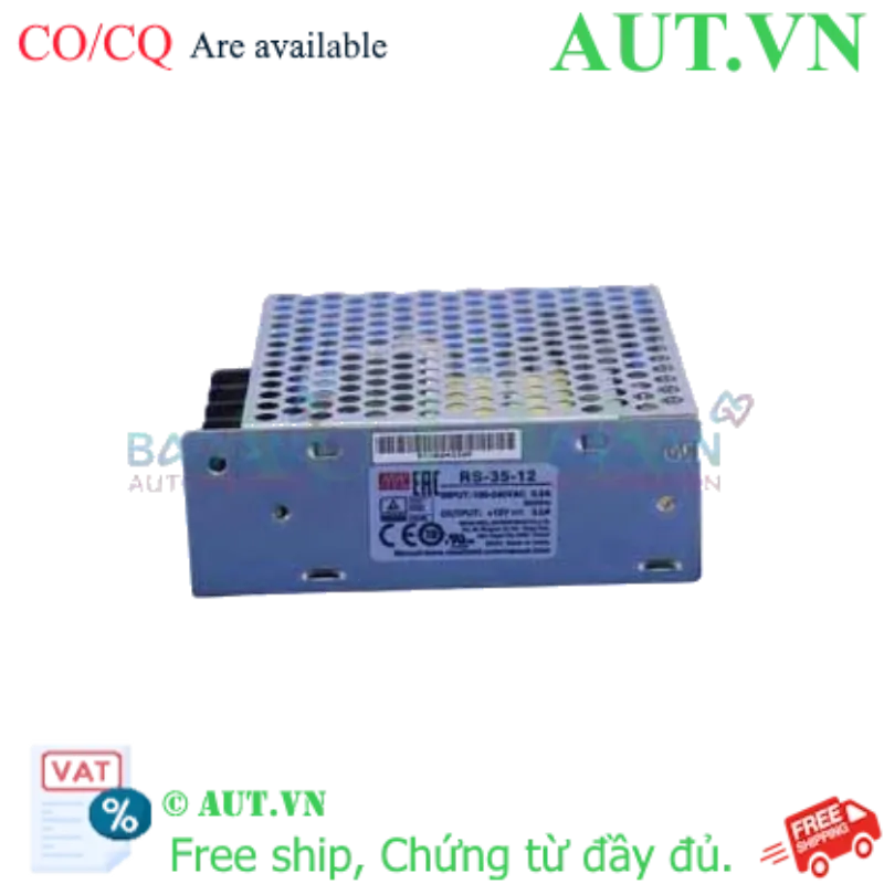 Ảnh của Bộ Nguồn Mean Well RS-35-12 (12V-3A) - 35W, Siêu Ổn Định, Thiết Kế Slim | AUT VN