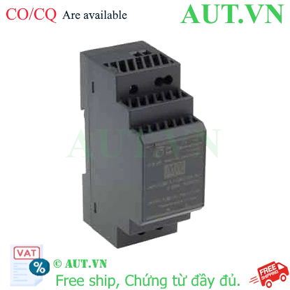 Ảnh của Bộ nguồn 30W siêu mỏng dạng bậc gắn thanh ray MEAN WELL HDR-30-24 