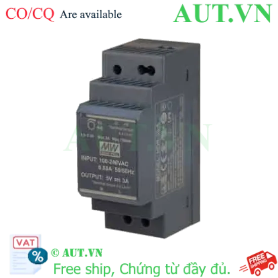 Ảnh của Bộ Nguồn Mean Well HDR-30-5 (5V-6A) - Siêu Mỏng, Gắn Ray DIN, Chuẩn LPS Chính Hãng | AUT VN