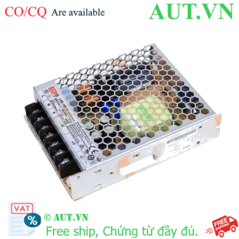 Ảnh của Bộ Nguồn Mean Well LRS-100-48 (48V-2.3A) | Slim Siêu Mỏng, Hiệu Suất 91%, Chính Hãng AUT VN