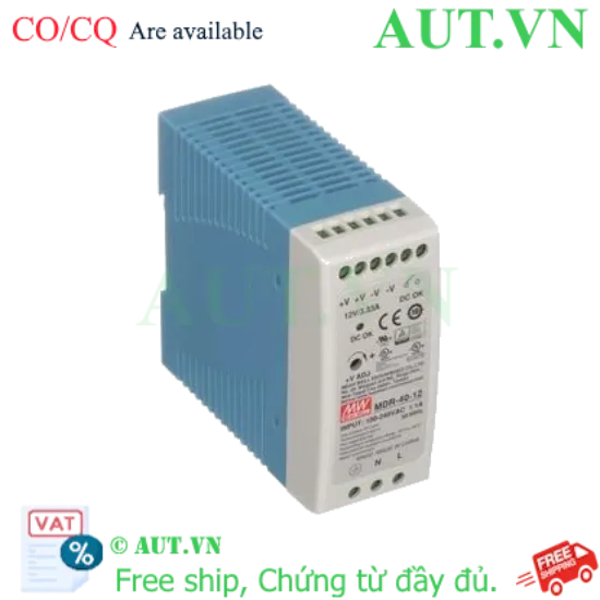 Ảnh của MDR-40-12 - Bộ nguồn Mean well 12VDC, 3.33A, 40W