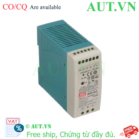Ảnh của Bộ nguồn 40W đơn đầu ra gắn trên thanh ray MEAN WELL MDR-40-5 