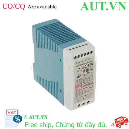 Ảnh của Bộ nguồn 40W đơn đầu ra gắn trên thanh ray MEAN WELL MDR-40-48 