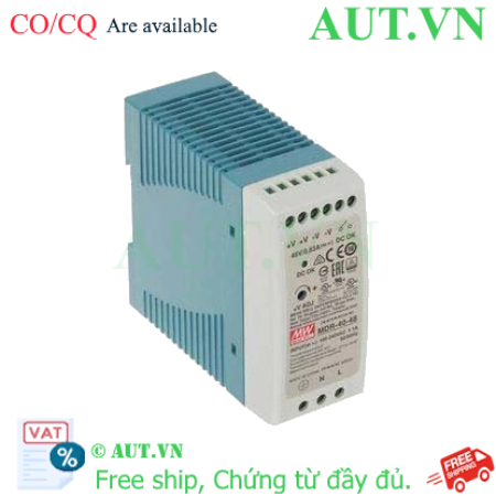 Ảnh của Bộ nguồn MEAN WELL MDR-40-48 | 48V 0.83A 40W | Gắn Thanh Ray DIN Rail