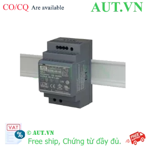 Ảnh của Nguồn Xung Mean Well HDR-60-48 | 48V 1.25A 60W | Thiết Kế Slim Lắp Thanh Ray DIN Rail
