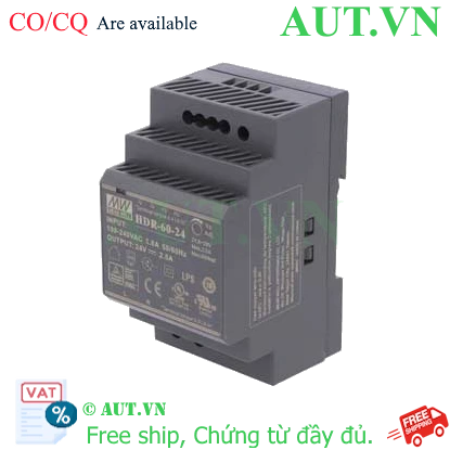 Ảnh của Bộ nguồn 24V 60W Mean Well HDR-60-24 siêu mỏng | AUT VN