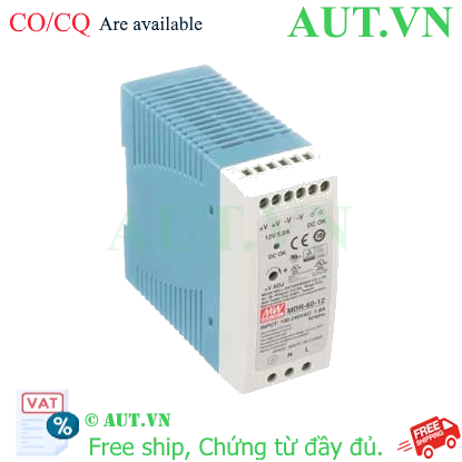 Ảnh của MDR-60-12 Cục nguồn 12V MEAN WELL - Hàng mới 100%