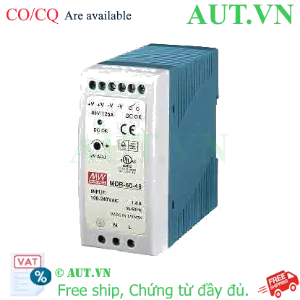 Ảnh của Bộ Nguồn Mean Well MDR-60-48 (48V-60W) - Lắp Ray DIN, Tín Hiệu DC OK, Chính Hãng AUT VN