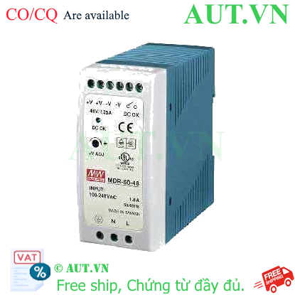 Ảnh của MDR-60-48 | Bộ nguồn lắp thanh ray Mean Well, giá tốt