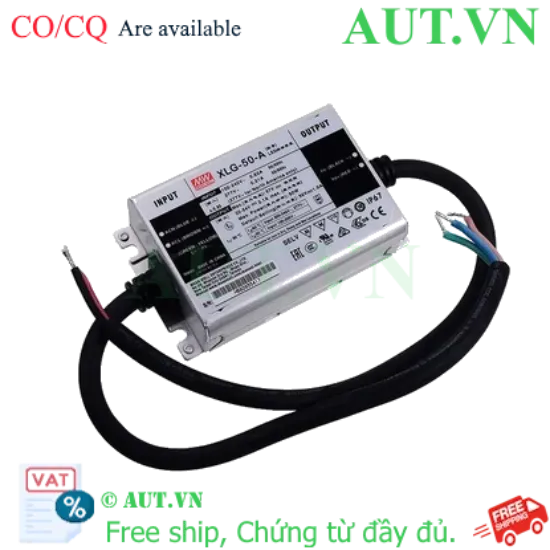 Ảnh của Nguồn LED Mean Well XLG-50-AB 50W 1A - Chống Nước IP67, Dimming Linh Hoạt, Dòng Ổn Định Chính Hãng AUT VN