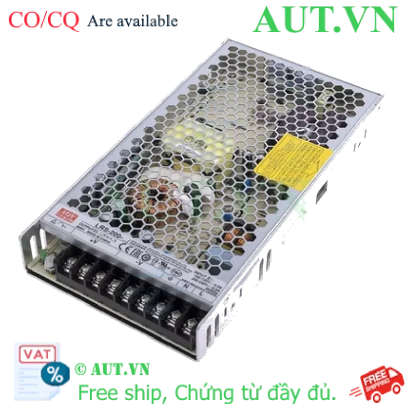 Ảnh của Bộ Nguồn Xung Mean Well LRS-200-48 (48V-4.4A) - Hiệu Suất Cao, Siêu Mỏng, Chính Hãng AUT VN