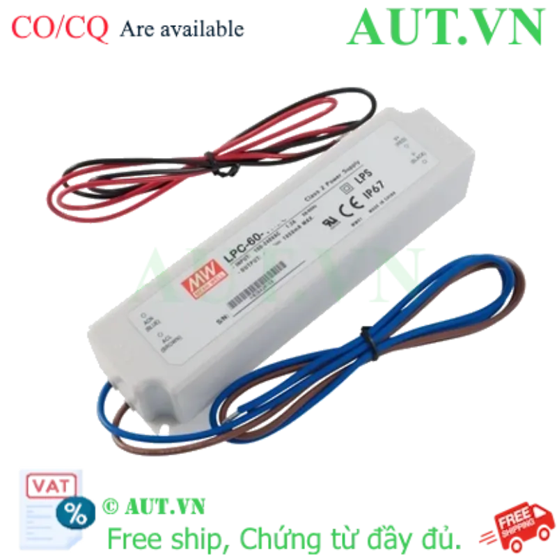 Ảnh của Bộ nguồn LED Meanwell LPC-60-1400 (9-42V 60W 1400mA)