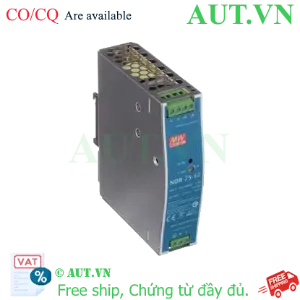 Ảnh của Bộ Nguồn Mean Well NDR-75-12 | 12V 6.3A 75W | Thiết Kế Siêu Mỏng Lắp Thanh Ray DIN