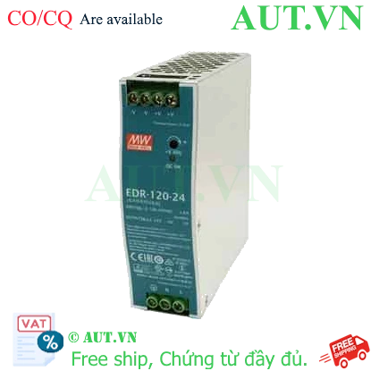 Ảnh của Bộ nguồn 120W kinh tế MEAN WELL EDR-120-24 