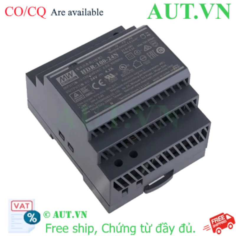 Ảnh của HDR-100-24N Bộ chuyển đổi nguồn MEAN WELL - Giá tốt