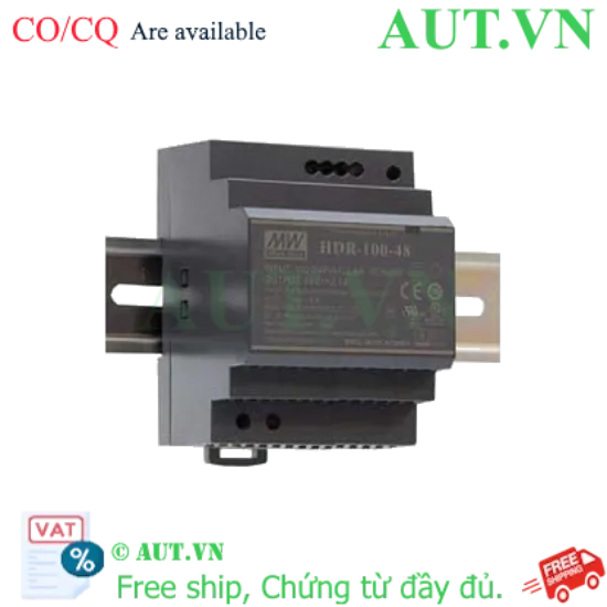 Ảnh của Bộ chuyển đổi nguồn 85W đến 100W  MEAN WELL HDR-100-48 