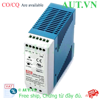 Ảnh của Bộ nguồn Meanwell DRA-40-24 (40W 24V 1.7A)