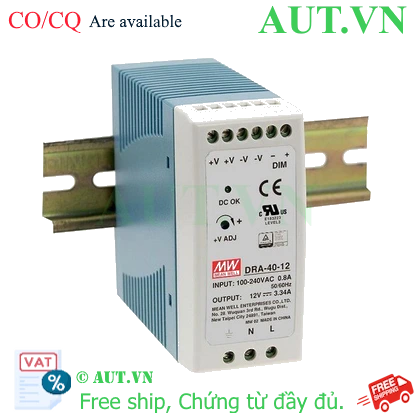Ảnh của Bộ nguồn Meanwell DRA-40-12 (40W 12V 3.34A)