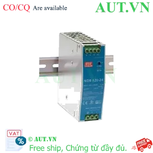 Ảnh của Bộ Nguồn Mean Well NDR-120-24 (24V-5A-120W) - Siêu Mỏng, Lắp Ray DIN, Hiệu Suất Cao | AUT VN