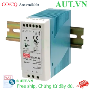 Ảnh của Bộ nguồn Meanwell DRA-60-24 (60W 24V 2.5A)