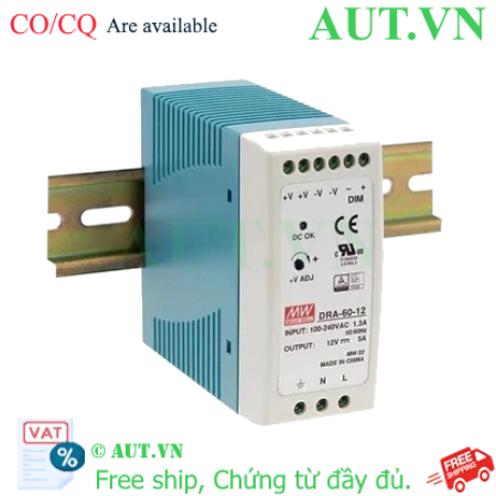Ảnh của Bộ nguồn Meanwell DRA-60-12 (60W 12V 5A)