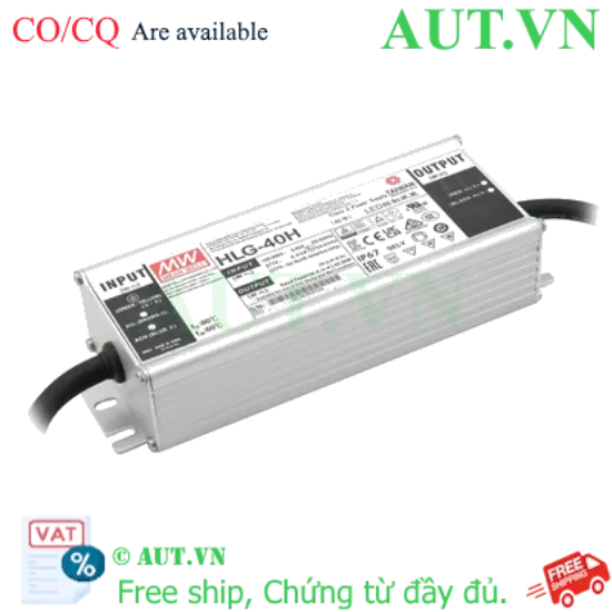 Ảnh của Nguồn đèn LED 40W ổn dòng ổn áp MEAN WELL HLG-40H-42A 