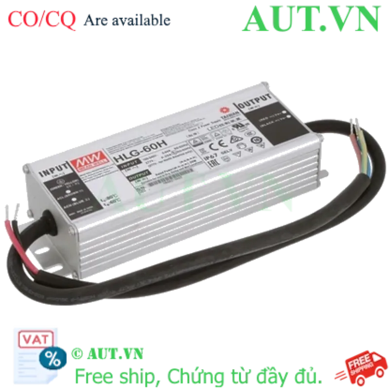 Ảnh của Nguồn đèn LED 60W cấp dòng ổn định MEAN WELL HLG-60H-30A 