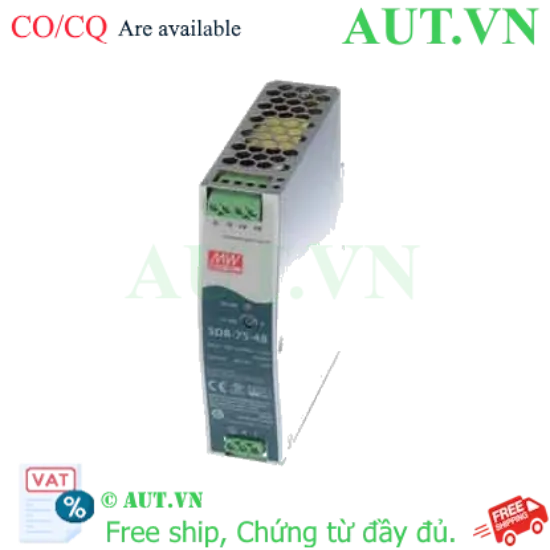 Ảnh của Bộ Nguồn Mean Well SDR-75-48 | 48V 75W | Slim Siêu Mỏng, Lắp Ray DIN, Chính Hãng AUT VN