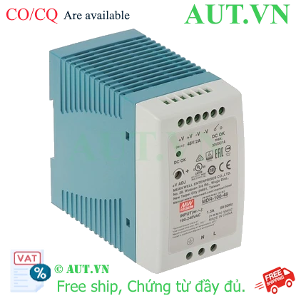 Ảnh của Bộ chuyển đổi nguồn 96W MEAN WELL MDR-100-48 