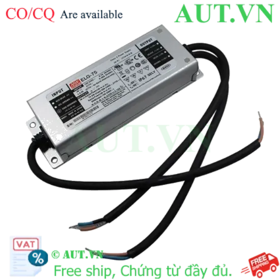 Ảnh của Nguồn đèn LED 75W cấp dòng và áp ổn định MEAN WELL ELG-75-12B-3Y 