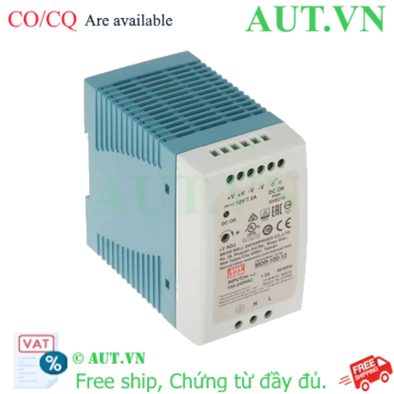 Ảnh của MDR-100-12 | Nguồn xung Mean Well, 90W, 100-240VAC