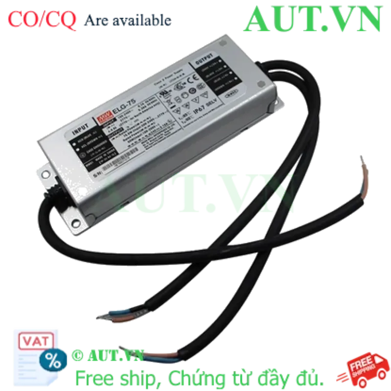 Ảnh của Nguồn đèn LED 75W cấp dòng và áp ổn định MEAN WELL ELG-75-12AB-3Y 