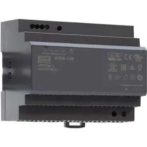 Ảnh của Bộ nguồn gắn ray dạng bậc 150W mỏng 105mm MEAN WELL HDR-150-15 