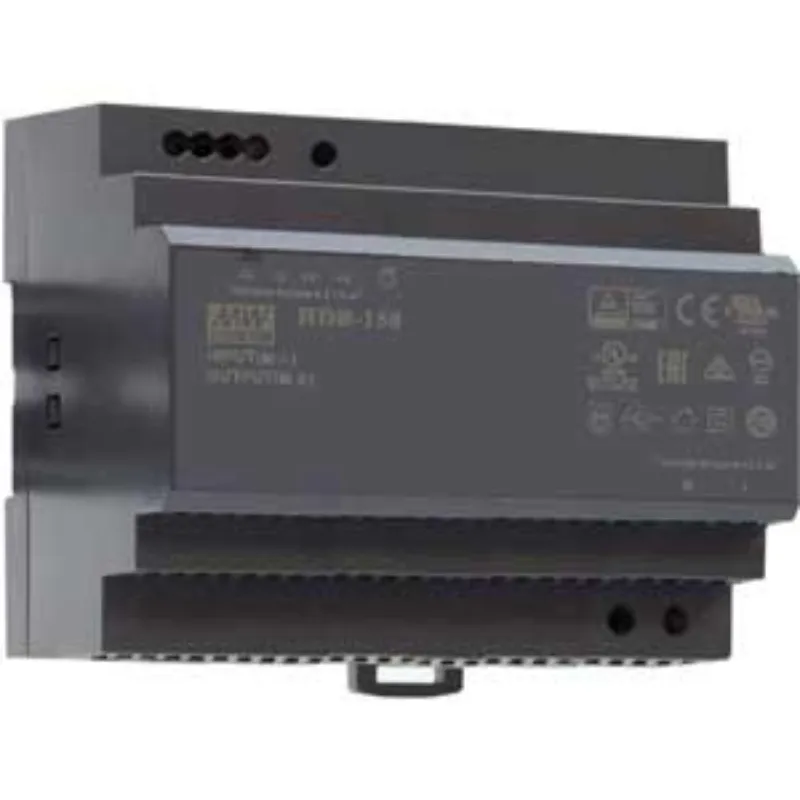 Ảnh của Bộ nguồn gắn ray dạng bậc 150W mỏng 105mm MEAN WELL HDR-150-15 