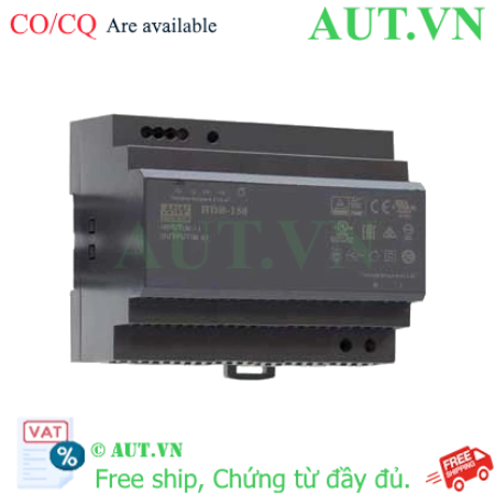 Ảnh của Bộ nguồn gắn ray dạng bậc 150W mỏng 105mm MEAN WELL HDR-150-12 