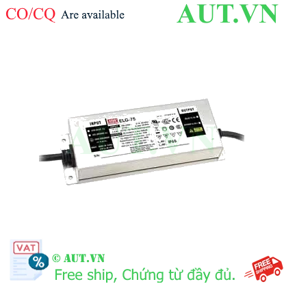 Ảnh của Nguồn đèn LED 75W cấp dòng và áp ổn định MEAN WELL ELG-75-24D2 