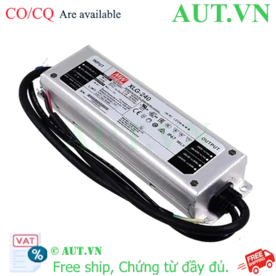 Ảnh của Nguồn LED Mean Well XLG-240-H-A 240W | Dòng 4.9A Ổn Định, Chống Nước IP67, Bảo Hành 5 Năm