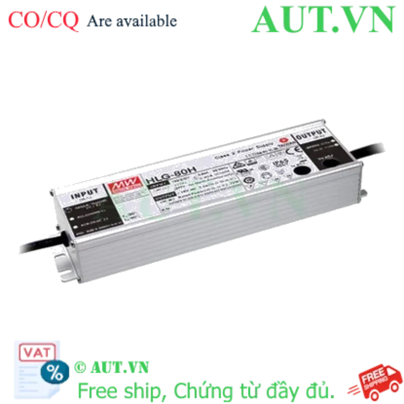 Ảnh của Nguồn đèn LED 80W cấp dòng ổn định MEAN WELL HLG-80H-54A 