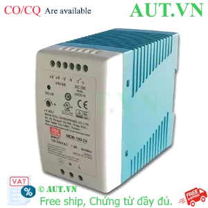 Ảnh của Bộ Nguồn Meanwell MDR-100-24 (24V 4A 100W) - Gắn Thanh Ray DIN Rail Siêu Mỏng, Chính Hãng AUT VN