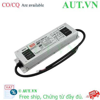 Ảnh của Nguồn đèn LED 144-200W ổn áp ổn dòng MEAN WELL ELG-200-24 
