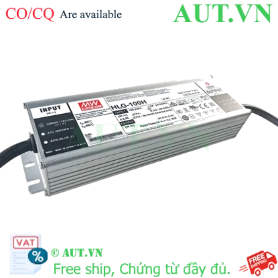Ảnh của Nguồn đèn LED 100W cấp dòng ổn định MEAN WELL HLG-100H-30A 