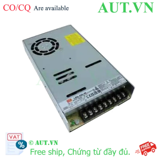 Ảnh của Bộ Nguồn Xung Mean Well LRS-450-48 (48V - 9.4A - 450W) Chính Hãng, Hiệu Suất 92%