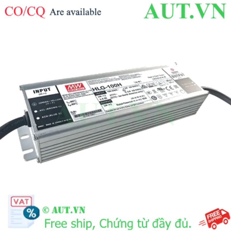 Ảnh của Nguồn đèn LED 100W cấp dòng ổn định MEAN WELL HLG-100H-30B 
