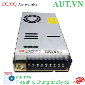 Ảnh của Bộ Nguồn Xung Mean Well LRS-600-12 | 12V 50A 600W | Hiệu Suất Cao, Tản Nhiệt Thông Minh, Chính Hãng AUT VN
