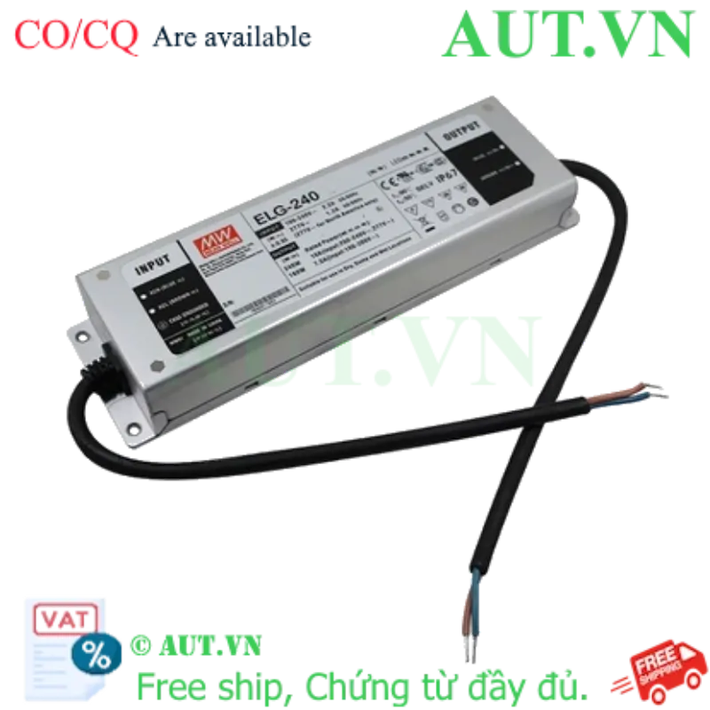 Ảnh của Nguồn đèn LED cấp dòng ổn định từ 178.5-240W MEAN WELL ELG-240-C1400A 