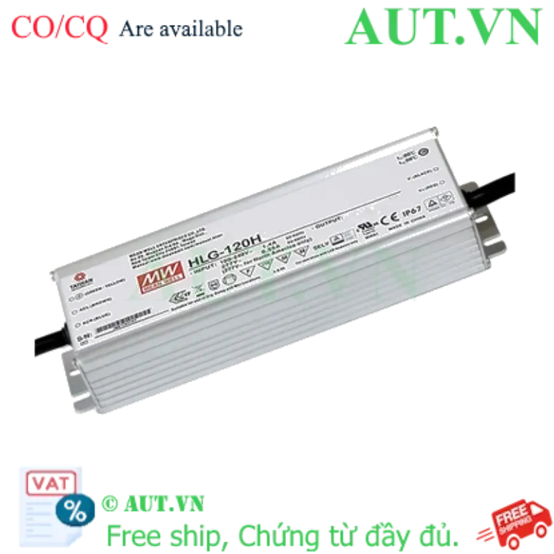Ảnh của Nguồn đèn LED 120W cấp dòng ổn định MEAN WELL HLG-120H-24B 