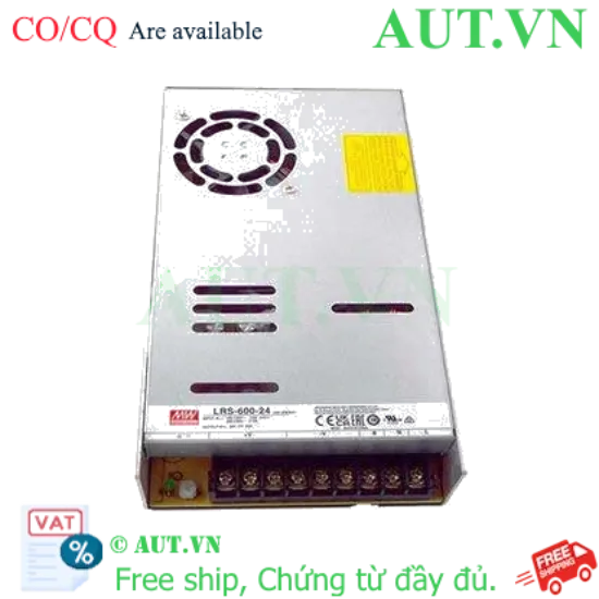 Ảnh của Bộ Nguồn Xung MEAN WELL LRS-600-24 | 24V - 25A - 600W | Hiệu Suất Cao, Siêu Bền, Chính Hãng
