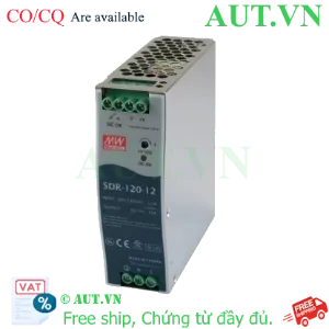 Ảnh của Bộ Nguồn Mean Well SDR-120-12 | 12V 10A 120W | Lắp Thanh Ray DIN Rail | Chính Hãng AUT VN