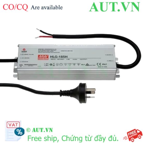 Ảnh của Nguồn đèn LED 185W cấp dòng ổn định MEAN WELL HLG-185H-12A 