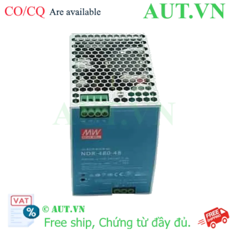 Ảnh của Bộ Nguồn Mean Well NDR-480-48 (48V-10A-480W) - Gắn Ray DIN, Hiệu Suất 92.5%, Chính Hãng AUT VN